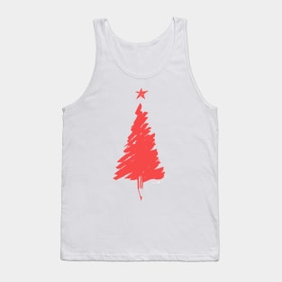 Red Xmas tree Tank Top